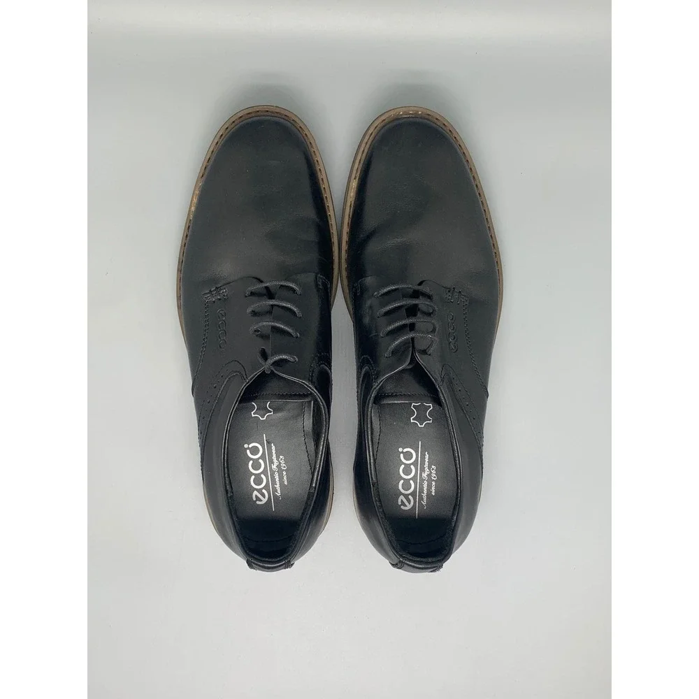 ECCO Helsinki 2.0 Black Leather Derby‎ Shoes 500164 Men's Sz 8-8.5 (EU 42)